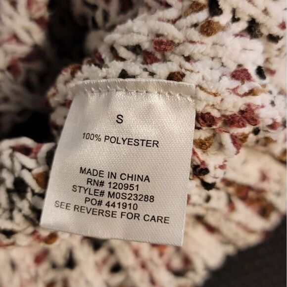 Hippie Rose Cropped Knit Sweater Size Small - Picture 5 of 6